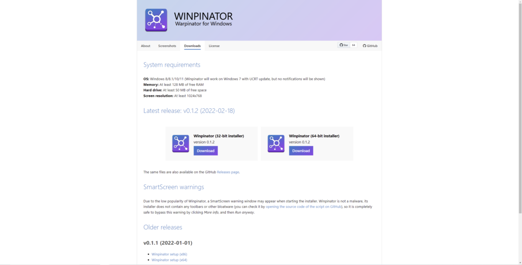 Winpinator Website