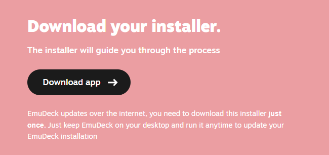 Emulation EmuDeck for Steam Deck Installer