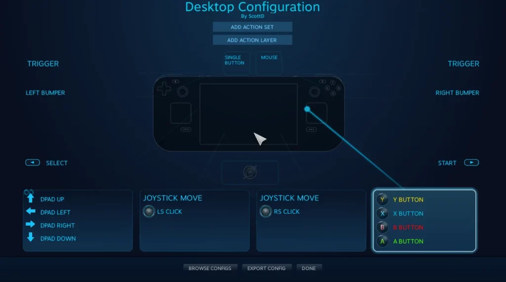 px desktop config