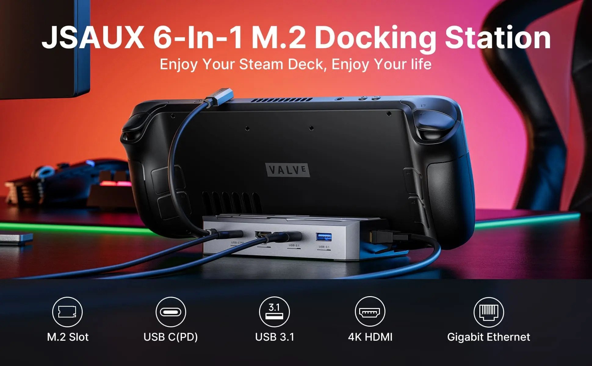 Jsaux M.2 Steam Docking Station review – a superb Steam Deck Dock