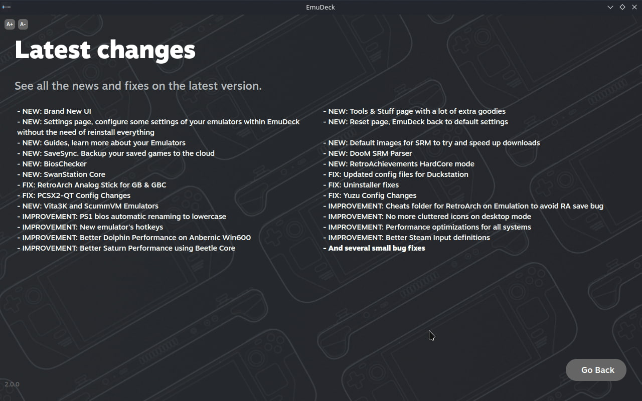 EmuDeck 2.0 Changelog