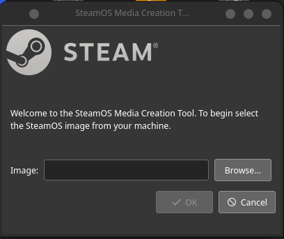 SteamOS Media Creation Tool
