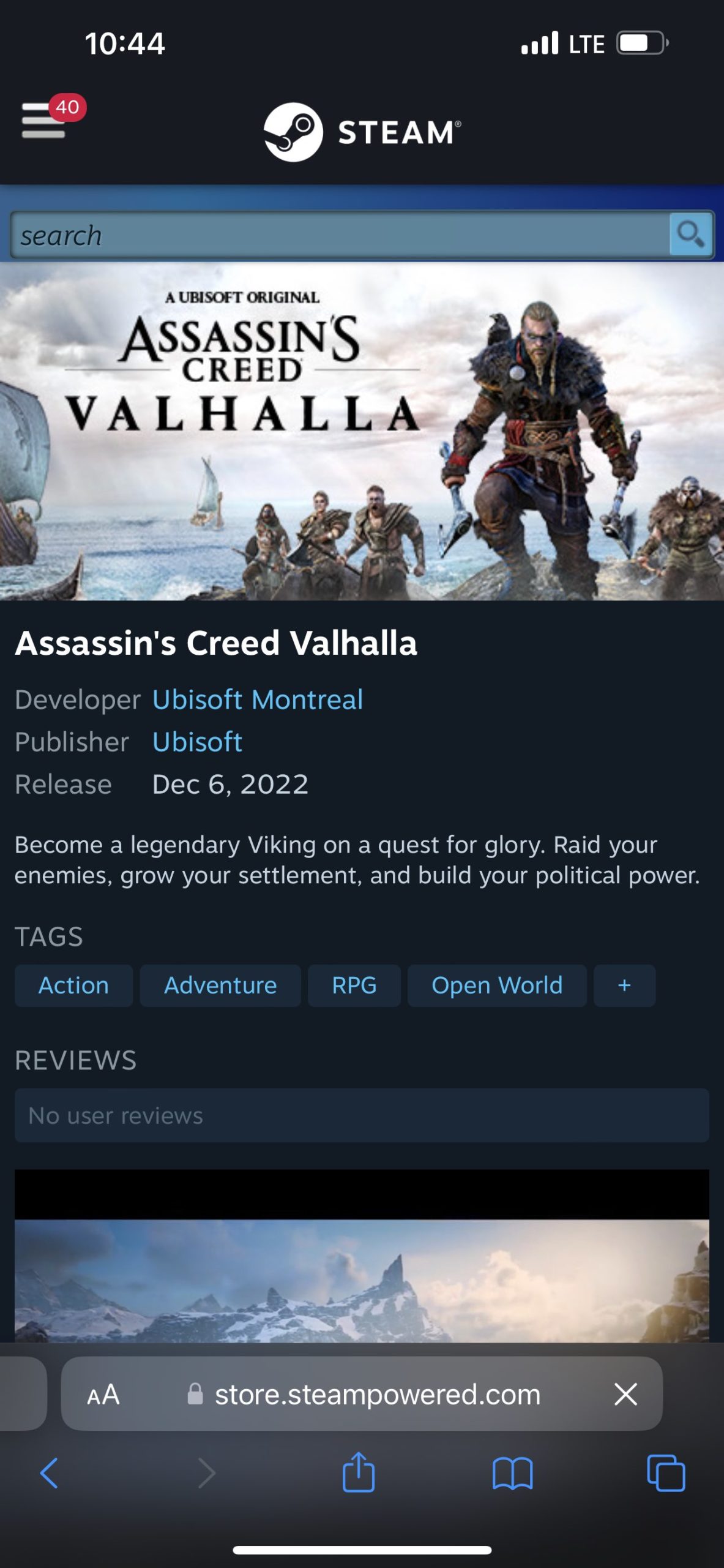 Steam Deck Gameplay - Assassin's Creed Valhalla