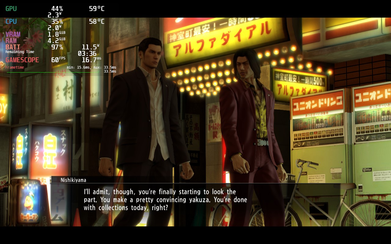 Yakuza 0 - Steam Deck Review