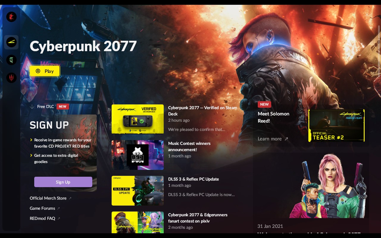 Cyberpunk 2077 is Now Steam Deck Verified Steam Deck HQ