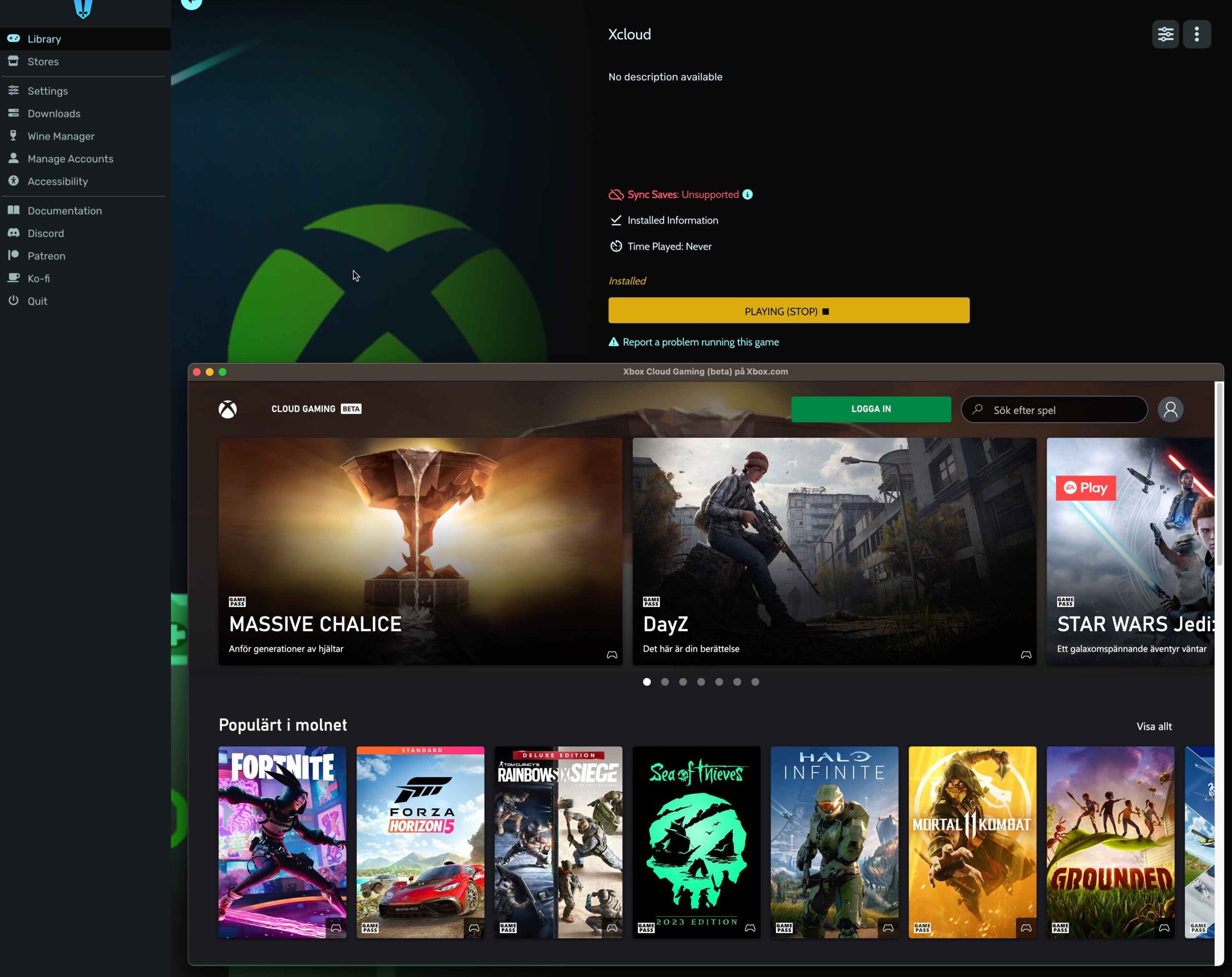The open source Epic Games client for Linux, Heroic Games Launcher