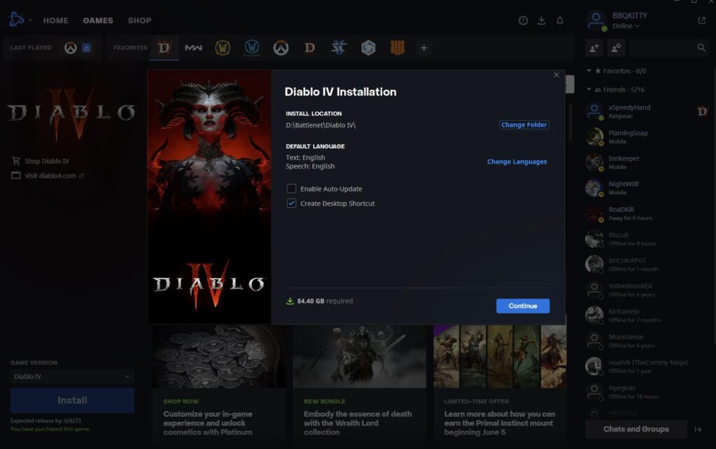 How to preload Diablo 4 on Battle.net