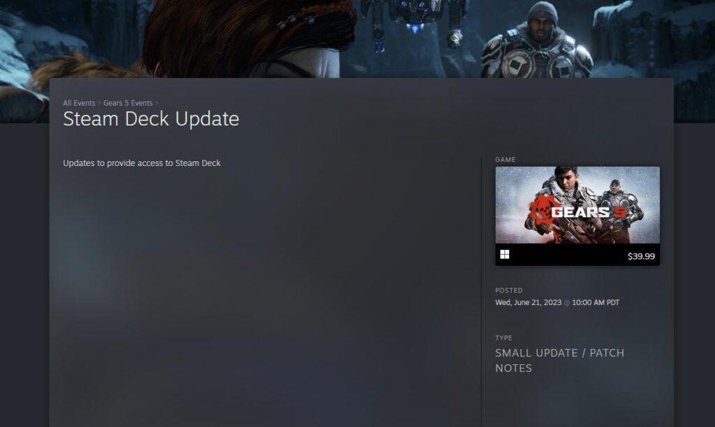 Gears 5 can finally be enjoyed on Steam Deck with no anti-cheat workarounds  : r/Games