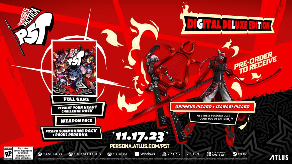 Persona 5 Tactica Now Available for Pre-Order on Steam - Different ...