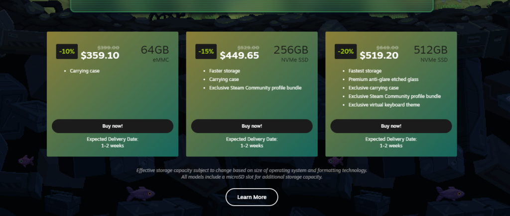 Steam Summer Sale 2023 has launched and the Steam Deck is up to 20% off