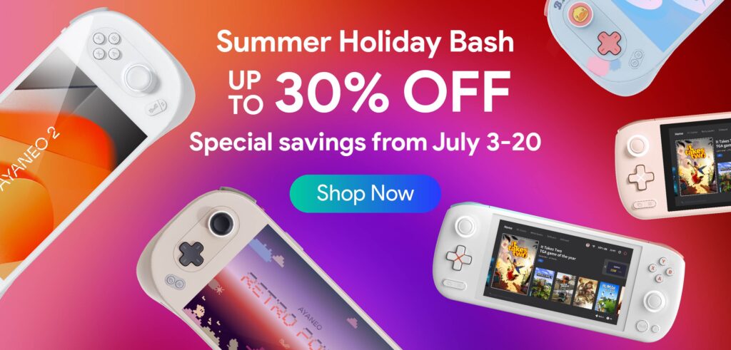 AYANEO Summer Sale is Live - 4 Devices Discounted Up to 30% Off
