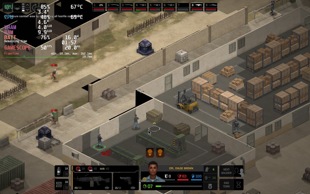 Xenonauts 2 (Early Access) Steam Deck Performance/Settings