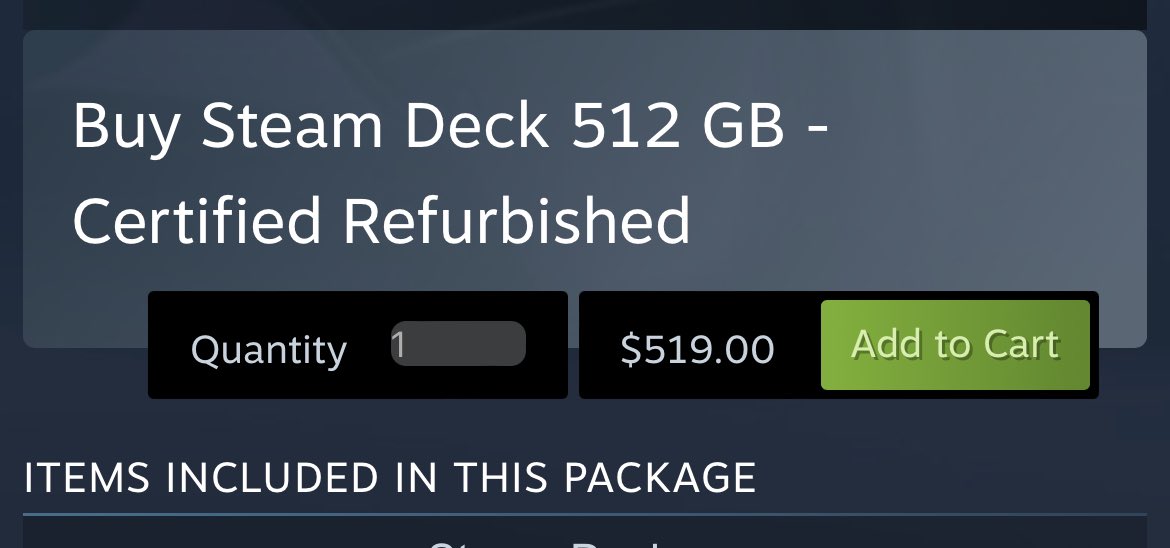 Valve are selling refurbished Steam Decks