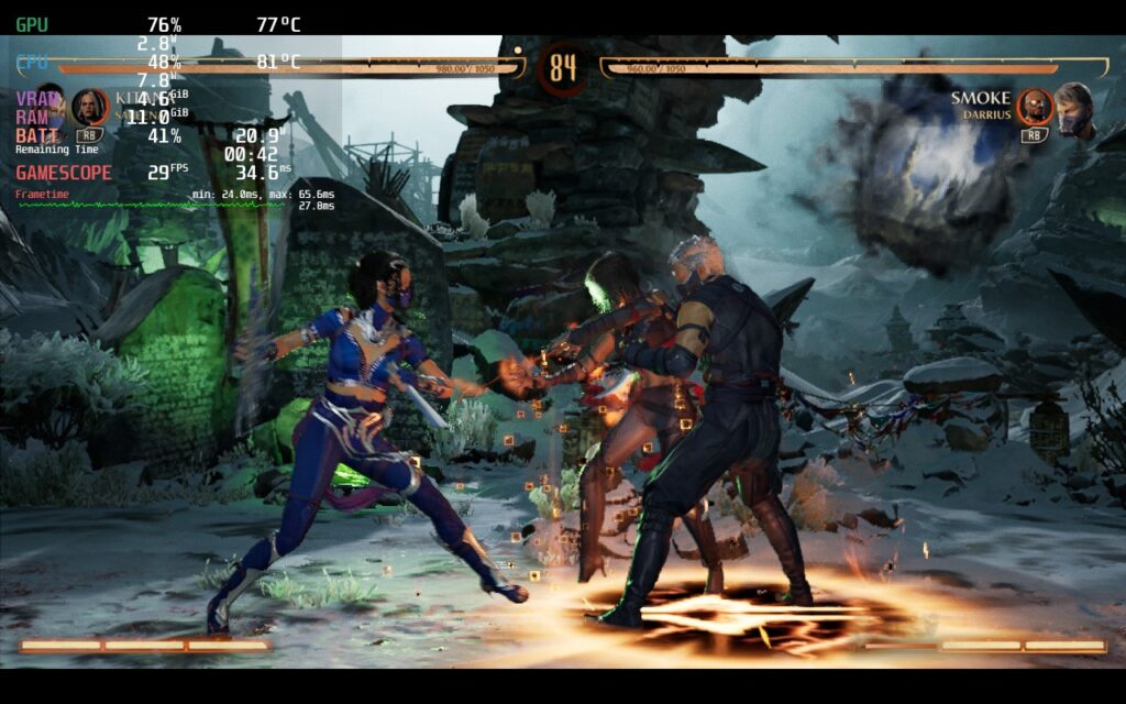 Mortal Kombat 1 On The Steam Deck, At Least It Looks Better Than The Switch  Version. 