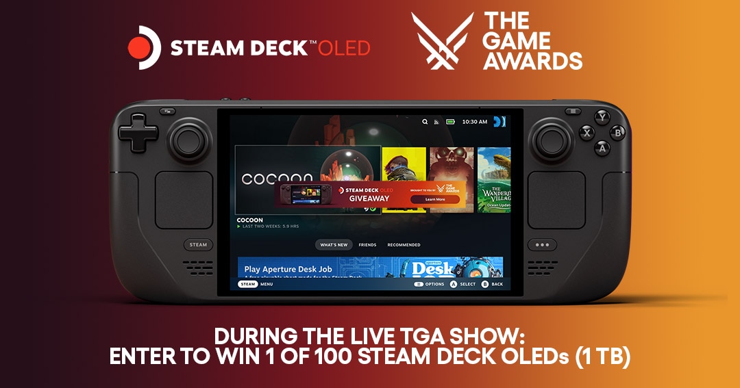 Valve to Give Away a Steam Deck Every Minute During the Game Awards —  GeekTyrant