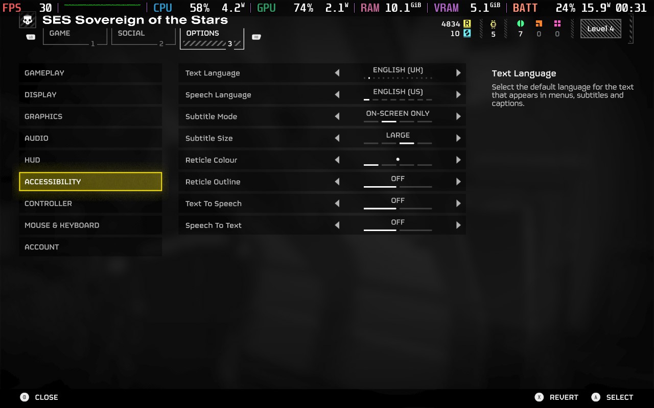 HELLDIVERS 2 - Steam Deck Performance/Settings