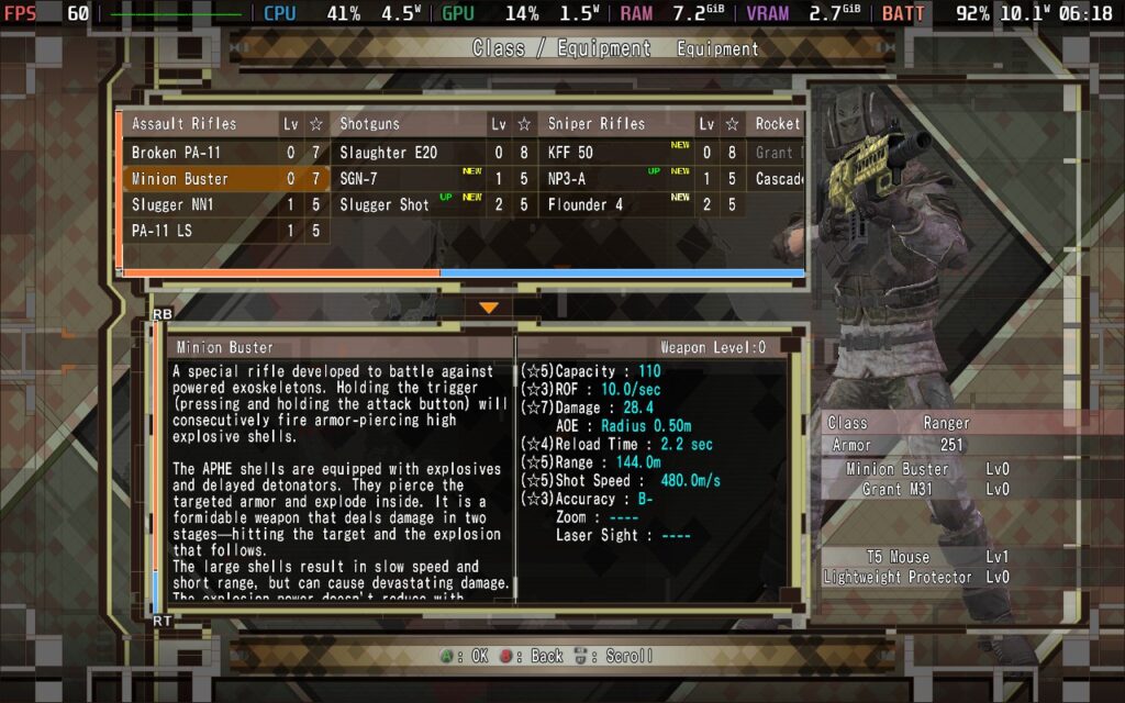 EarthDefenseForce6Menu