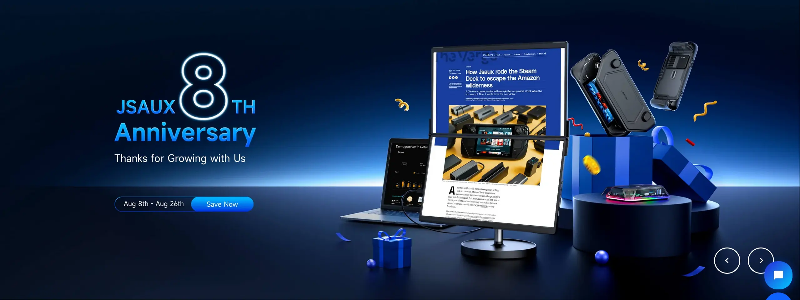 JSAUX's 8th Anniversary Sale Has Great Steam Deck Deals - Steam