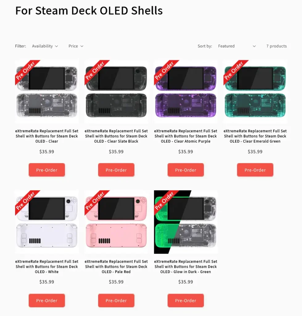 Screenshot 2024 10 17 at 20 06 33 For Steam Deck OLED Shells – eXtremeRate Retail