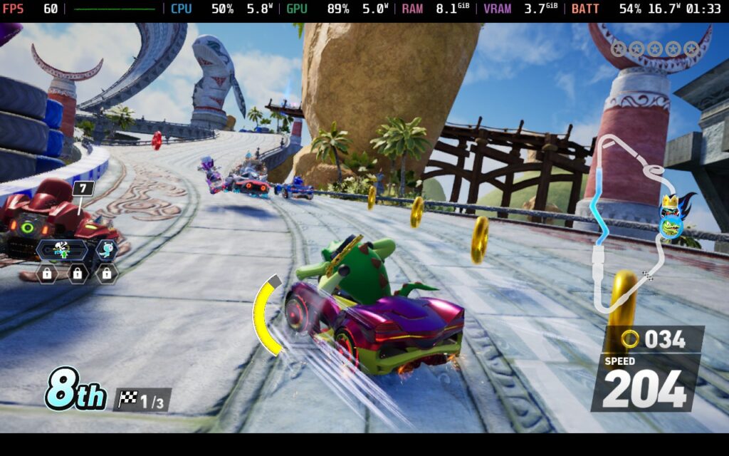 How Every Game Nominated For The Game Awards 2025 Runs On Steam Deck 44 SonicRacingCrossWorlds60 4