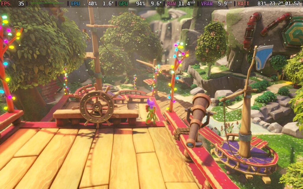 Nintendo Switch 2 vs Steam Deck: Yooka-Replaylee 2 YookaReplayleeVeryHigh