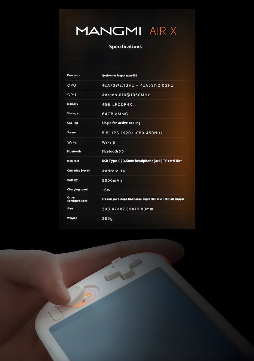 MANGMI Air X Review - A Stellar Budget Handheld Well Worth its Price 1 mangmispecsfinal2 copy