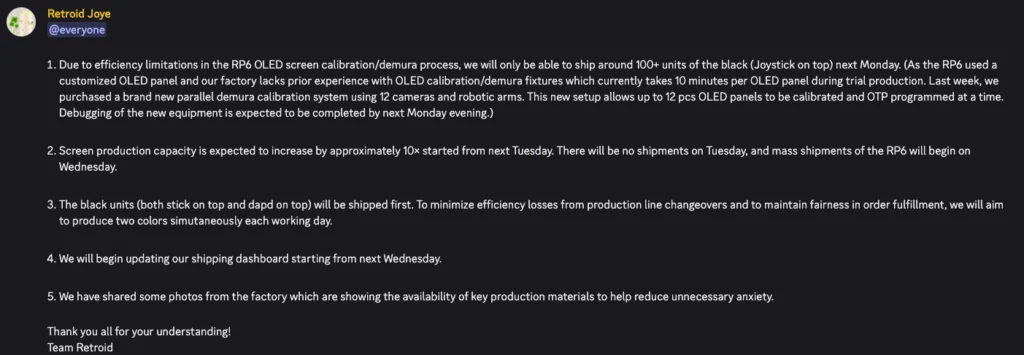 Retroid Is Upgrading Pocket 6 OLED Production, Forcing A Slight Delay In Shipments 2 output onlinepngtools 2