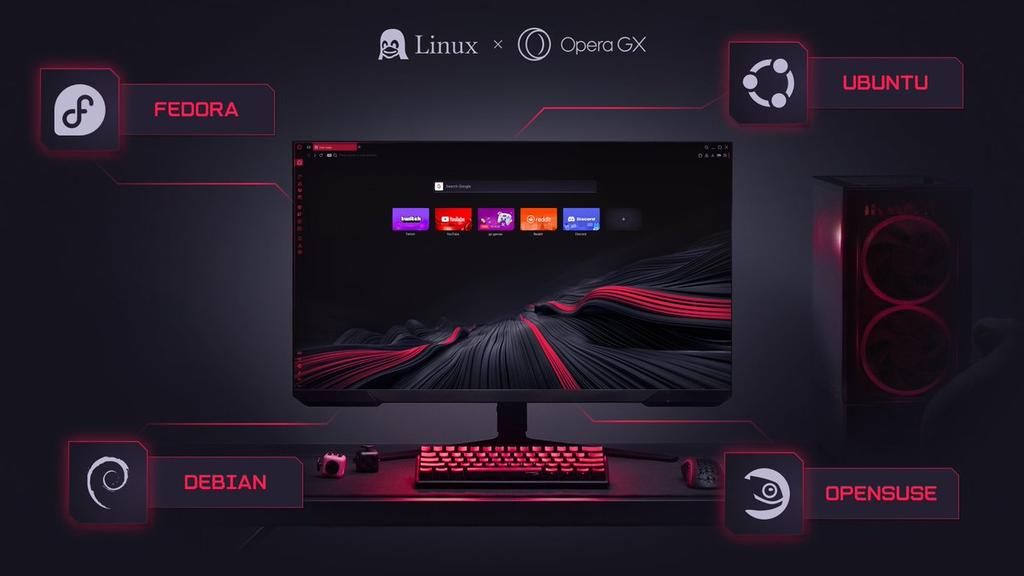 Браузер OperaGX выйдет на Linux