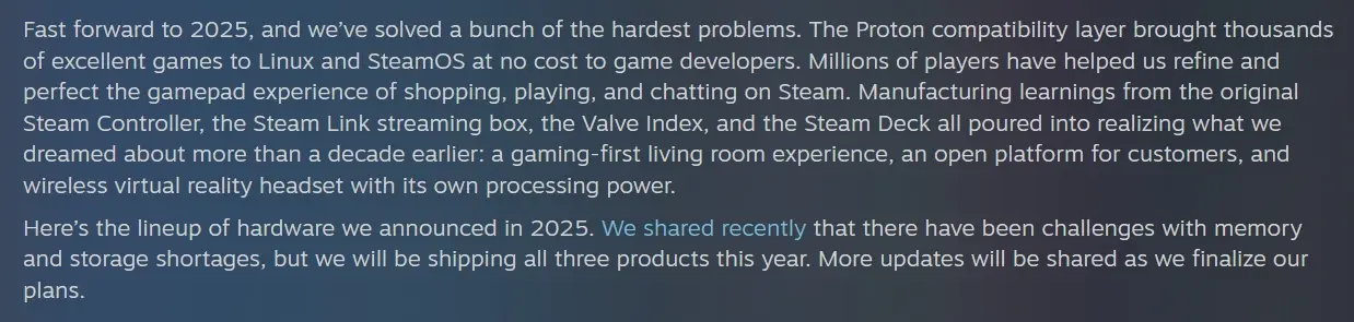 Steam Machine coming in 2026 - Steam Year in Review 2025