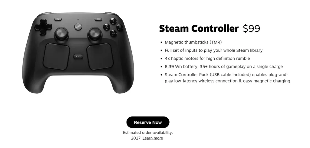 Steam Controller Store Page