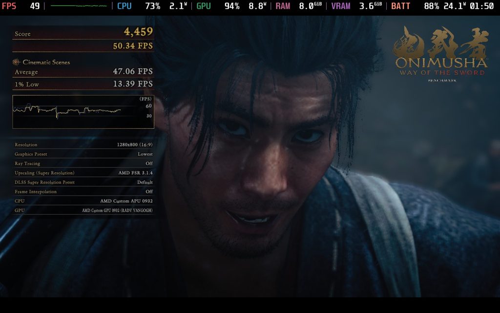 Onimusha: Way of the Sword's Benchmark Tool Shows Promising Steam Deck Performance 2 OnimushaWayoftheSwordSteamDeckBenchmarkLowestGameplay 4