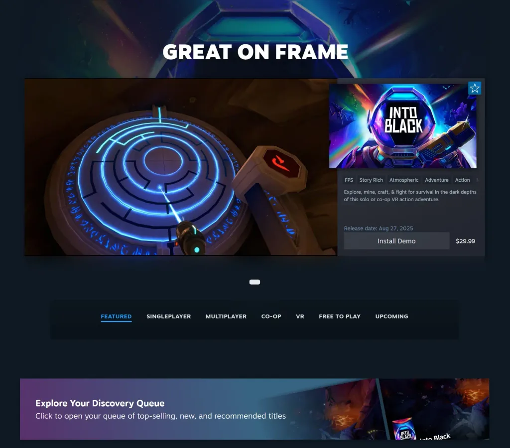 The Steam Frame's "Great on Frame" Page Is Now Live 2 Screenshot 10 7 2026 3457 store.steampowered.com