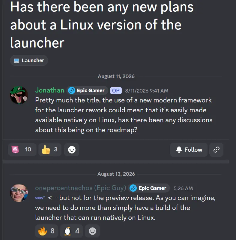 Epic Games Store Will Support Linux "Soon" 2