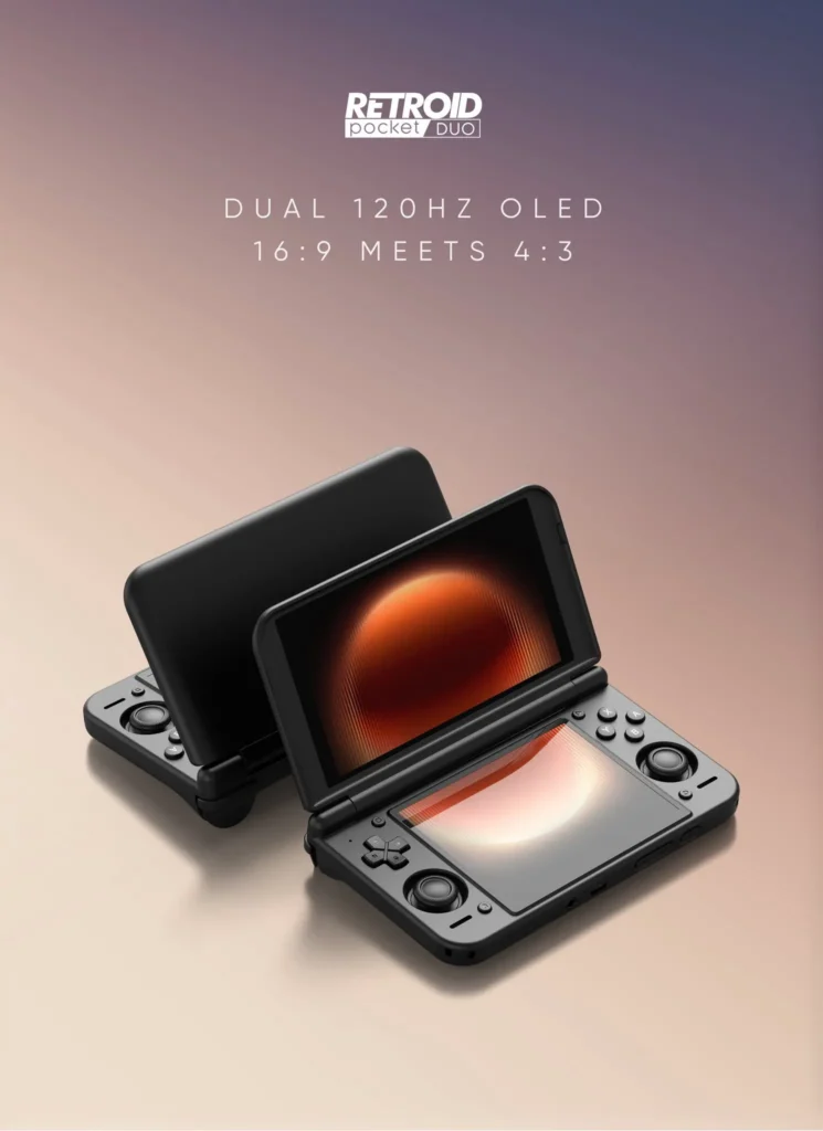 Retroid Announces Their First True Dual-Screen Handheld 1 Retroid Pocket Duo