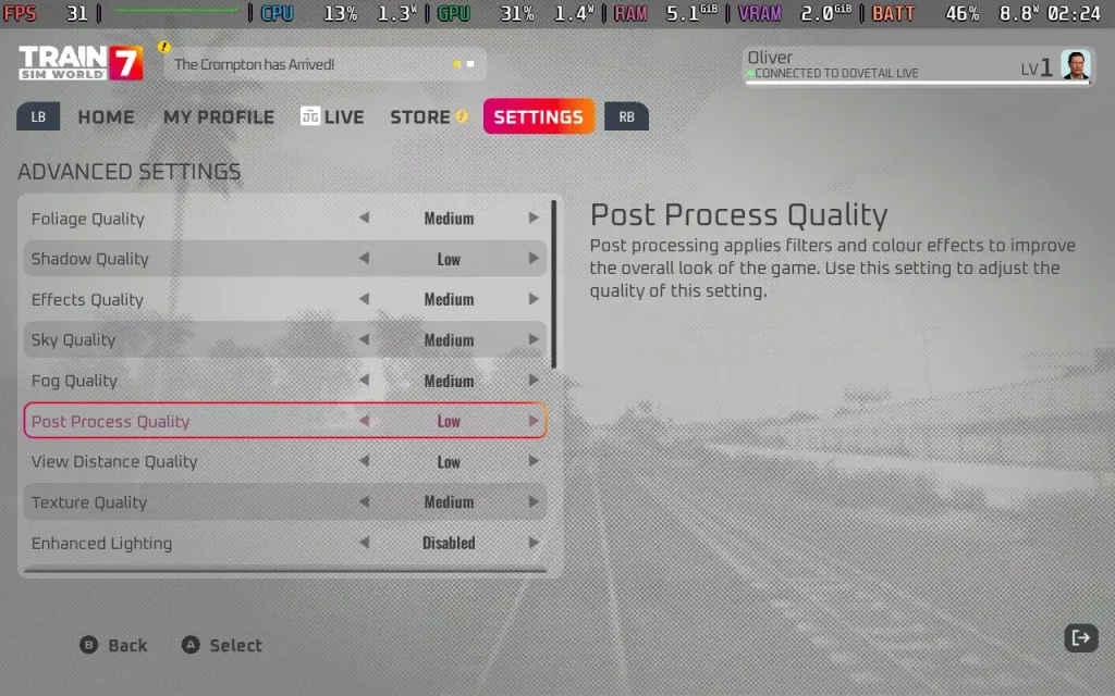 Train Sim World 7 5 TSW7Settings1