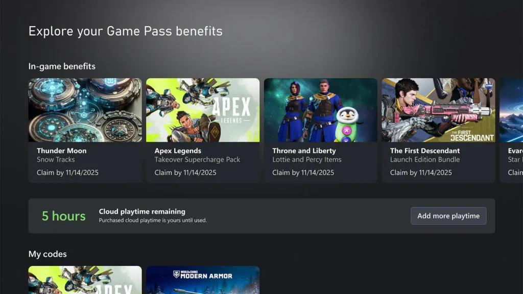 Xbox Game Pass Cloud Gaming limits